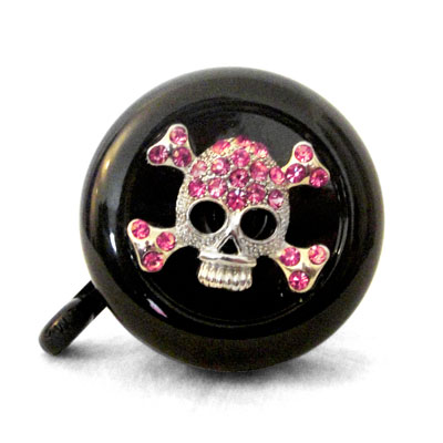 Pink Skull Bike Bell By CruiserCandy.com