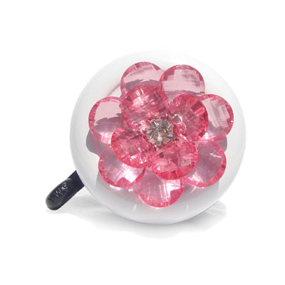 Pink Flower Bike Bell By CruiserCandy.com