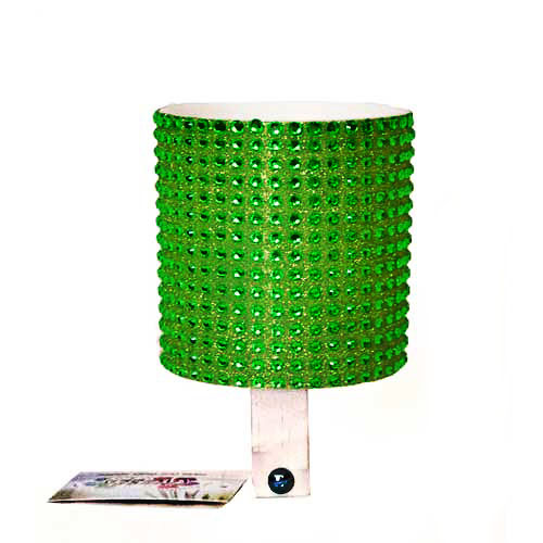Green Green Rhinestone Drink Holder by CruiserCandy.com