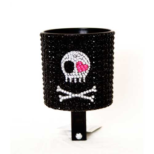 Skull Rhinestone Drink Holder by CruiserCandy.com