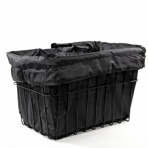Black Bike Basket Liner by CruiserCandy.com Black Bike Basket Liner by CruiserCandy.com