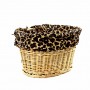 Leopard Bike Basket Liner by CruiserCandy.com
