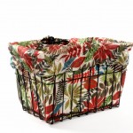 Wild Tropical Bike Basket Liner by CruiserCandy.com