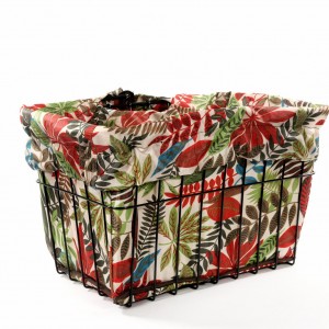 Wild Tropical Bike Basket Liner by CruiserCandy.com