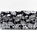CruiserCandy - Trike Basket Liner - Black/White Hibiscus