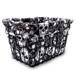 Sugar Skulls Bike Basket Liner by CruiserCandy.com